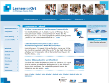Tablet Screenshot of lernen-vor-ort.net